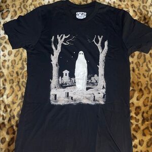 Black Ghostly Graveyard Tee